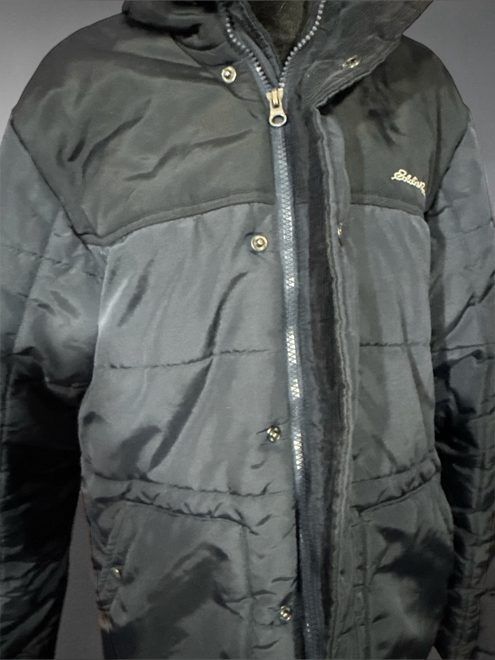 Eddie Bauer Quilted Puffer Jacket - Dark Blue - Picture 5 of 12